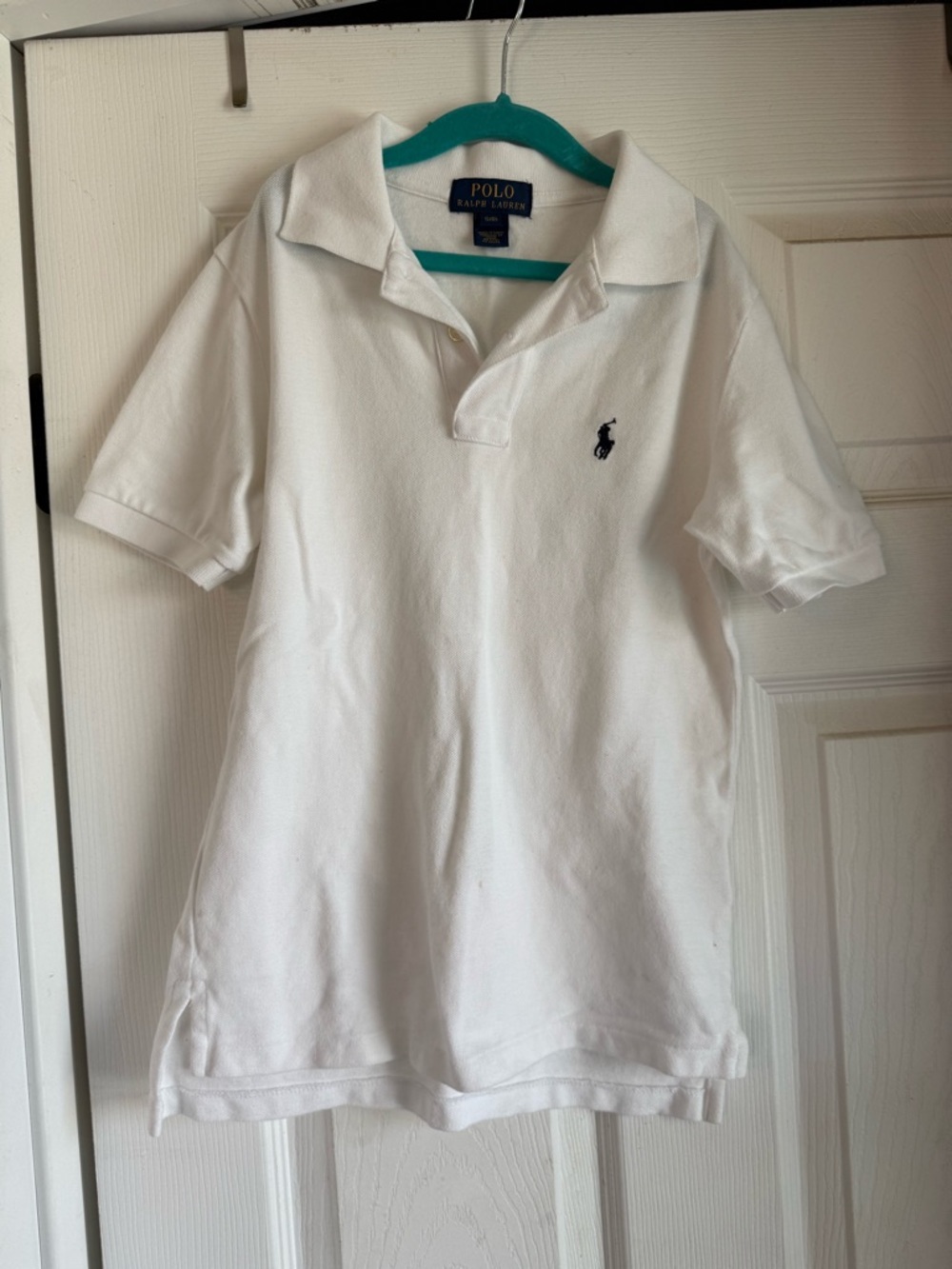 Ralph Lauren White Polo (interlock?) Boys